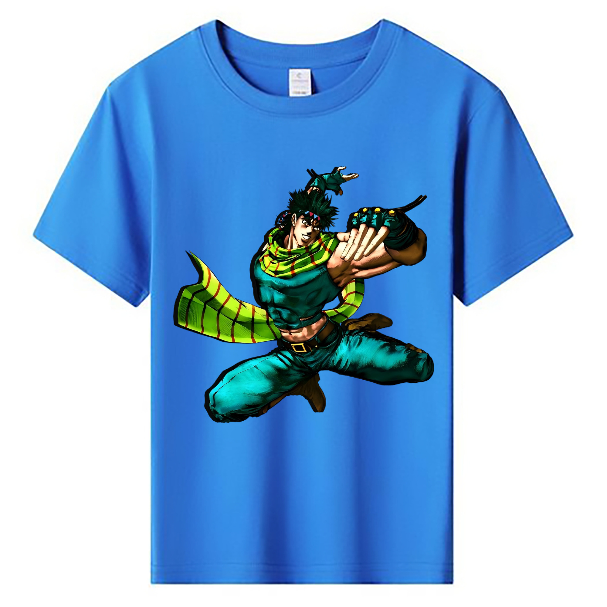 （画像用） ジョジョの奇妙な冒険 ジョセフ?ジョースター JoJo's Bizarre Adventure Joseph Joestar 綿100％キッズTシャツ（フロントプリント）